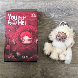 Pop mart skullpanda you found me plush pendant